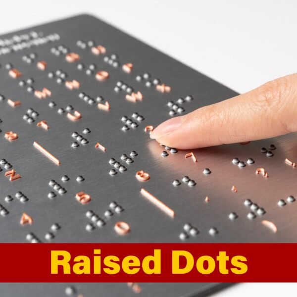 Braille Alphabet Board, a Learning Tool for Braille Beginners, Braille Teaching aids, Braille Learning Tools with Letters, Numbers, and Symbols. - Image 2